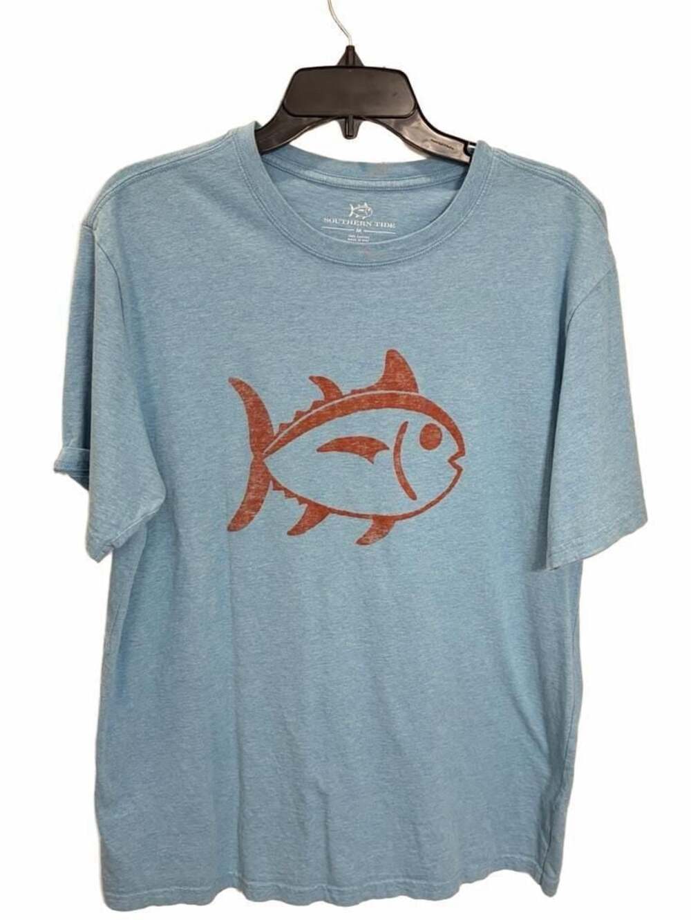 Southern Tide Heather Blue Short Sleeve Graphic Skipjack T-Shirt Medium